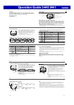 Preview for 2 page of Casio 3441 Operation Manual