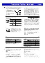 Preview for 5 page of Casio 3441 Operation Manual