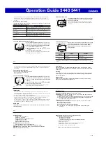 Preview for 6 page of Casio 3441 Operation Manual