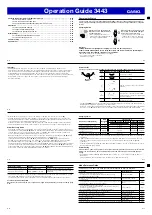 Preview for 2 page of Casio 3443 Operation Manual