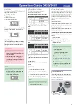 Preview for 3 page of Casio 3461 User'S Operation Manual