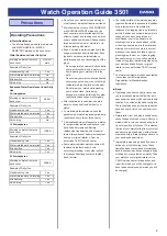 Preview for 2 page of Casio 3501 Operation Manual