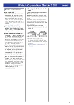 Preview for 5 page of Casio 3501 Operation Manual