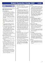 Preview for 2 page of Casio 3521 Operation Manual