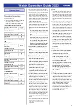 Preview for 2 page of Casio 3523 Operation Manual