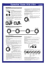 Preview for 1 page of Casio 3723 Operation Manual