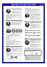 Preview for 3 page of Casio 3725 Operation Manual