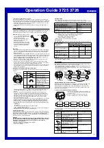 Preview for 4 page of Casio 3725 Operation Manual