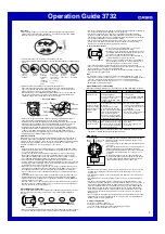 Preview for 2 page of Casio 3732 Operation Manual