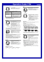 Preview for 2 page of Casio 3749 Operation Manual