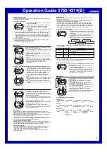 Предварительный просмотр 2 страницы Casio 3750 (A) Operation Manual