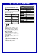 Preview for 6 page of Casio 4321 Operation Manual