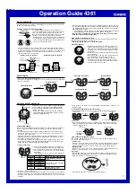 Предварительный просмотр 1 страницы Casio 4361 Operation Manual