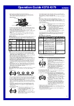 Preview for 2 page of Casio 4378 Operation Manual