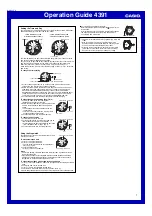 Casio 4391 Operation Manual предпросмотр