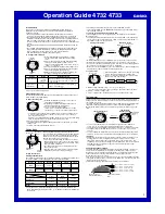 Предварительный просмотр 2 страницы Casio 4732 Operation Manual