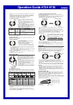 Preview for 2 page of Casio 4734 Operation Manual