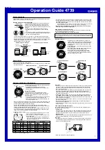 Casio 4739 Operation Manual preview