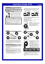 Casio 4749 Operation Manual preview