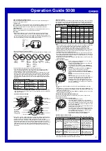 Preview for 2 page of Casio 5008 Operation Manual