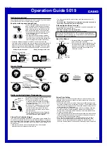 Casio 5019 Operation Manual preview