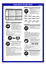 Preview for 3 page of Casio 5064 Operation Manual