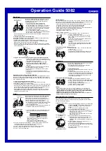 Preview for 3 page of Casio 5082 Operation Manual