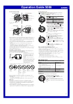 Preview for 2 page of Casio 5088 Operation Manual