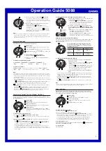 Preview for 4 page of Casio 5088 Operation Manual