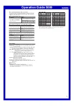 Preview for 6 page of Casio 5089 Operation Manual