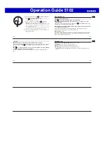 Preview for 3 page of Casio 5102 Operation Manual