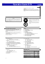 Предварительный просмотр 1 страницы Casio 5176 Operation Manual