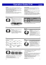 Preview for 3 page of Casio 5194 Operation Manual