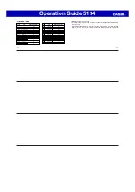 Preview for 5 page of Casio 5194 Operation Manual