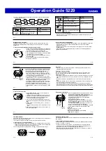 Preview for 2 page of Casio 5229 Operation Manual