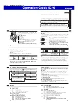 Предварительный просмотр 1 страницы Casio 5240 Operation Manual