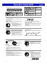 Preview for 2 page of Casio 5259 Operation Manual