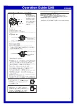 Casio 5268 Operation Manual preview