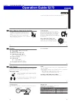 Casio 5273 Operation Manual preview