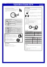 Предварительный просмотр 1 страницы Casio 5275 Operation Manual