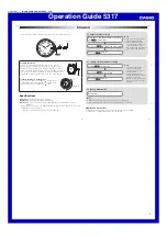 Предварительный просмотр 1 страницы Casio 5317 Operation Manual