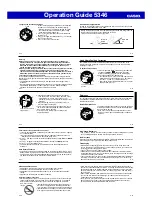 Preview for 4 page of Casio 5346 Operation Manual