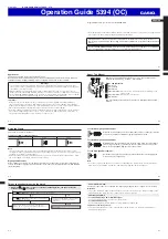 Preview for 1 page of Casio 5393 OC Operation Manual