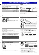 Preview for 4 page of Casio 5393 OC Operation Manual