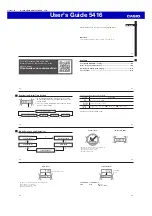 Casio 5416 User Manual preview