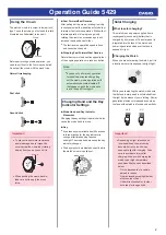 Preview for 2 page of Casio 5429 Operation Manual