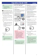 Preview for 4 page of Casio 5429 Operation Manual