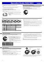 Preview for 3 page of Casio 5442 Operation Manual