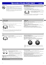 Preview for 9 page of Casio 5442 Operation Manual