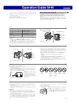 Preview for 3 page of Casio 5444 Operation Manual